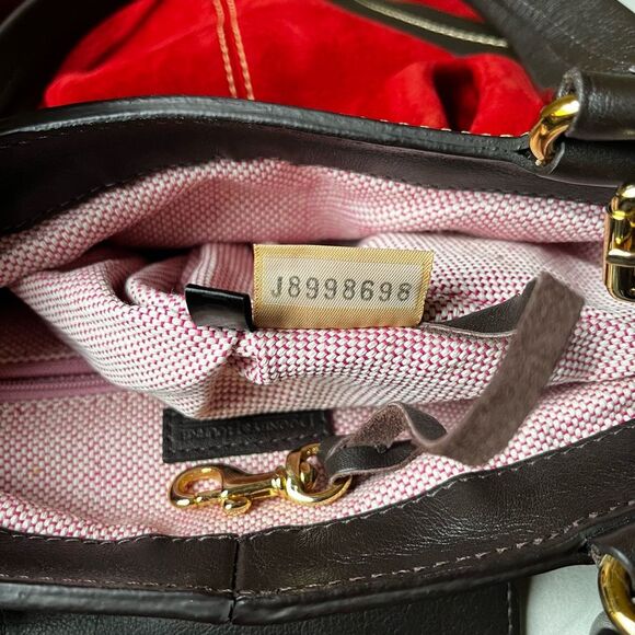 Dooney & Bourke Hayden Panettiere Red Suede Tote Bag Limited Edition Handbag - Picture 10 of 14